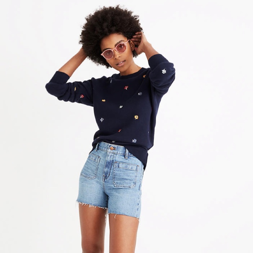 Madewell High-Rise Denim Shorts in Beasley Wash